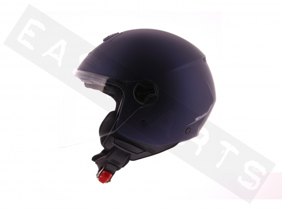 Helmet Demi Jet CGM 107A Florence Mono Satin Blue (long visor)